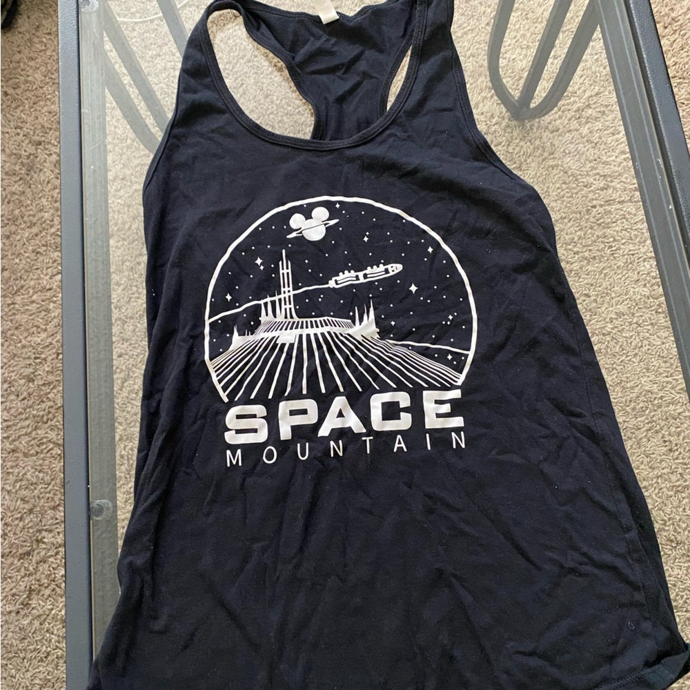 Black Space Mountain Disney Tank Top